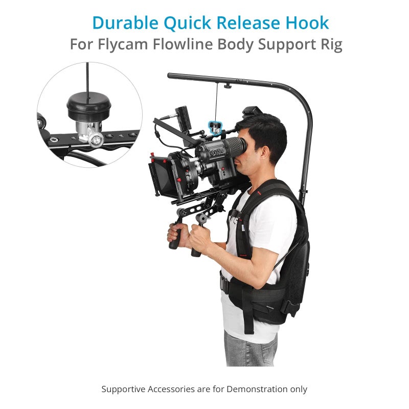 FLYCAM Quick Release Camera Hook for Flowline Body Support Rigsâ€“ Quick-Release Head, Four-Ball Studs. Payload up to 25kg/55lb (FLCM-FLN-CH) - Image 2